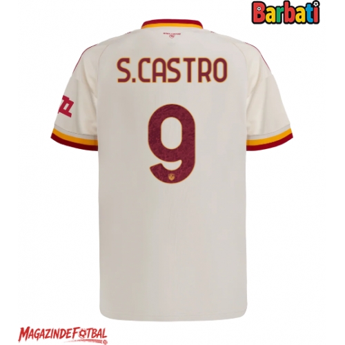 AS Roma Santiago Castro #9 Tricou Fotbal Replică 2026-27 Barbati Deplasare AS Roma Santiago Castro #9 Tricou Fotbal Replică 2026-27 Barbati Deplasare